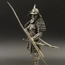 1:24 шкала 75 мм оловянный Металл броня самурайская Статуэтка Фигурка DIY сборка японский воин Арчер статическая модель солдата