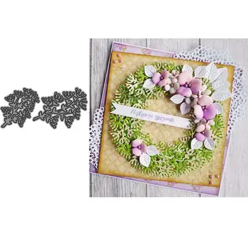 

1 Set of Leaves Twig Metal Cutting Dies DIY Scrapbook Emboss Paper Cards Album Stencil for Greeting card, Invitation