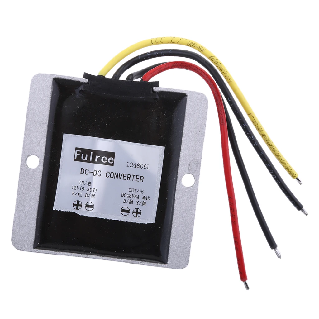 Waterproof DC/DC 48V/6A Step Down to 12V/24V Voltage Buck Converter Regulator Transformer Power Supply for Car Truck Vehicle