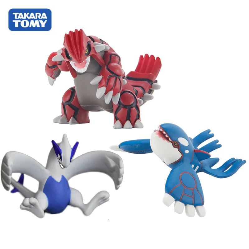 Мультяшные фигурки Солнца и Луны Kyogre Groudon Lugia Pokemons куклы игрушки Аниме Покемоны
