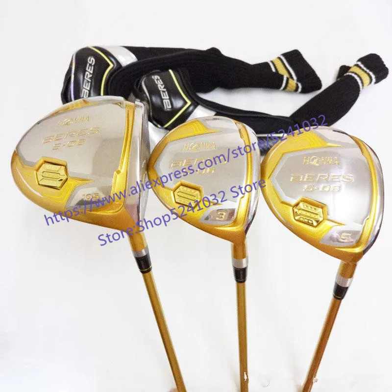 Клюшки для гольфа Хонма S-06 4 звезды Compelete клубный набор драйвер+ 3/5 fairway wood+ утюги+ клюшки и графитовая клюшка для гольфа фирмы “Nobag
