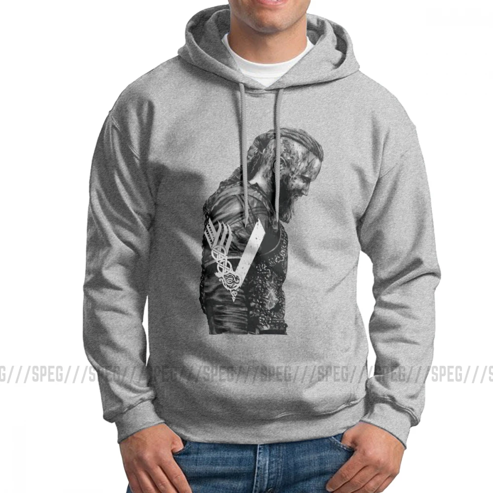  Men's Hooded Sweatshirt King Ragnar Lothbrok Vikings Valhalla Cotton Wholesale Funny Hoodies Hoodie