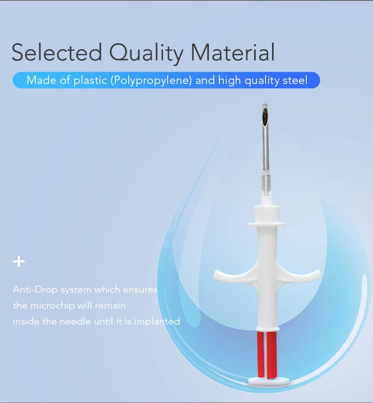 20 шт шприц-транспондер инжектор RFID с 1,25*7mm1. 4*8 мм 2,12*12 мм микрочип для домашних животных инъекции животных FDX-B для кошек собак и т. Д