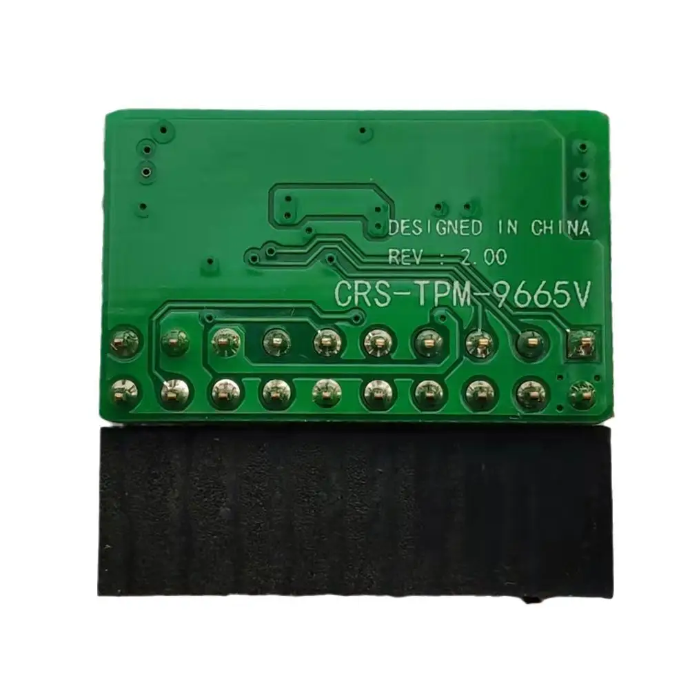 20pin TPM 2.0 LPC Security Module Board Remote Card for ASUS GIGABYTE Multi-brand Motherboard for Windows 11 Green/Black, tpm security module,security module