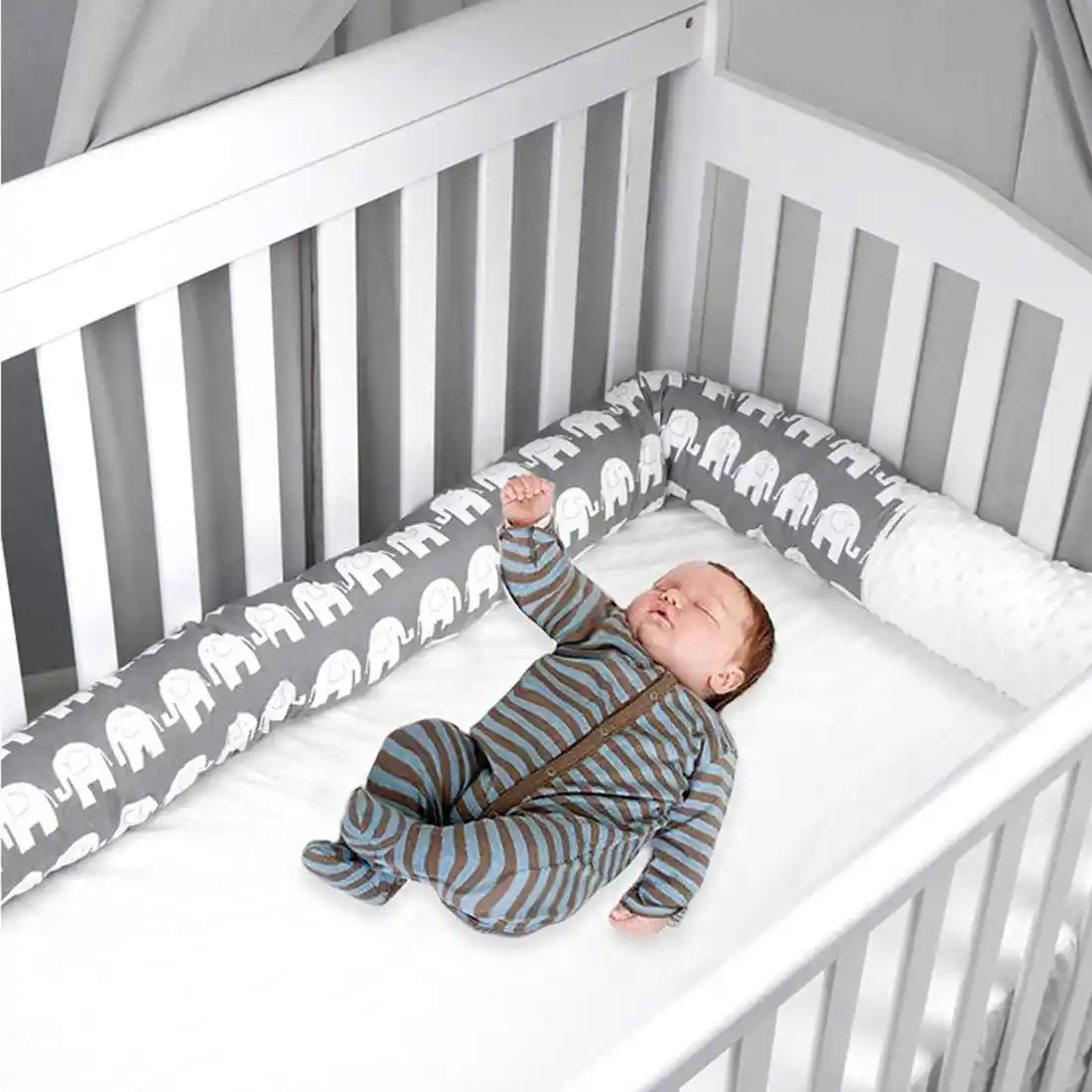 plush crib bumper