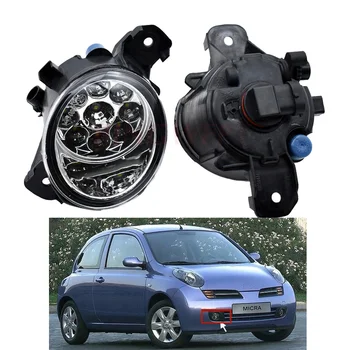 

2pcs (Left + Right) Car styling LED Fog light H11 For N-issan March 3/III (K12) Hatchback 2003-2010 Halogen Lamp 12V