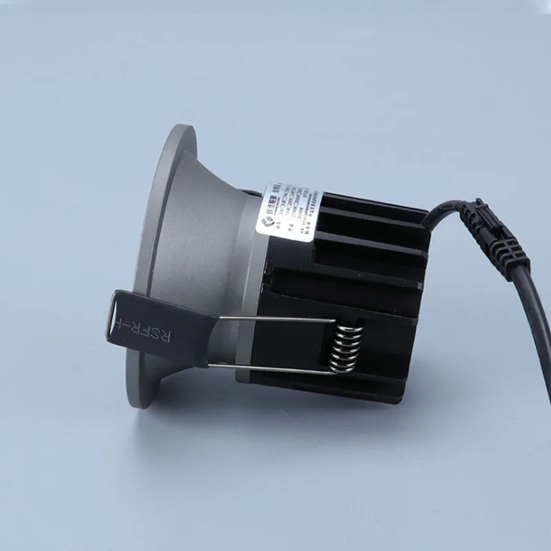 LED adjustable COB Concentrator AC85-265V 9W 12W 15W 18W Simple aluminum groove round down light led downlight recessed ceiling spotlight ceiling lamps