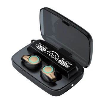 

Bluetooth 5.0 wireless earbuds with 2000 mAh charging box Bluetooth headset with LED display IPX8 waterproof stereo earbuds