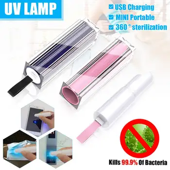 

UV light UV Lamp sterilization mite removal USB charging portable mini UV light 150mah help eliminate bacteria fungi molds