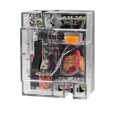 

AC 230V 32A 2 Poles 2P Transparent RCCB Residual Current Circuit Breaker