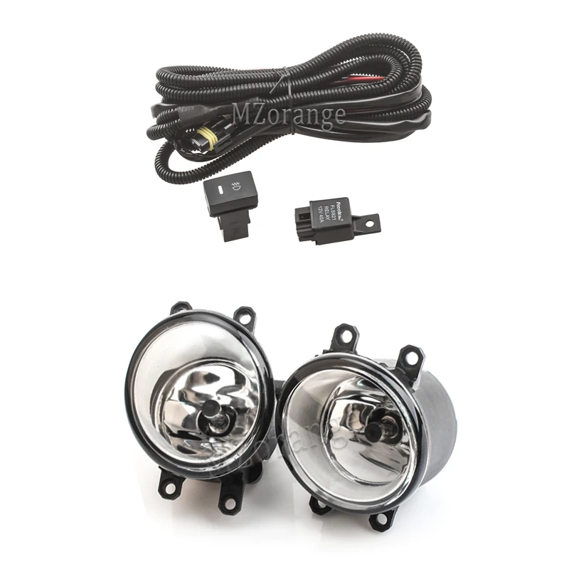 halogen and wires Для Toyota RAV4 2009-2012 противотуманный светильник s галогенный светодиодный противотуманный светильник Противотуманные фары головной светильник s головной светильник противотуманный светильник s Рамка противотуманный светильник s DRL - Цвет: halogen and wires