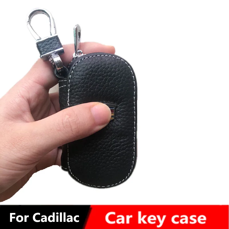 

Car key wallet case bag holder accessories for Cadillac XT5 ELR CT6 CTS XTS ATS SRX SLS STS Escalade XLRV STSV DTS BLS