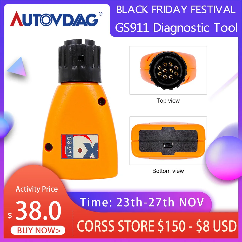 2020 Car Diagnostic Tool GS911 V1006.3 GS 911 For BMW Motorcycles