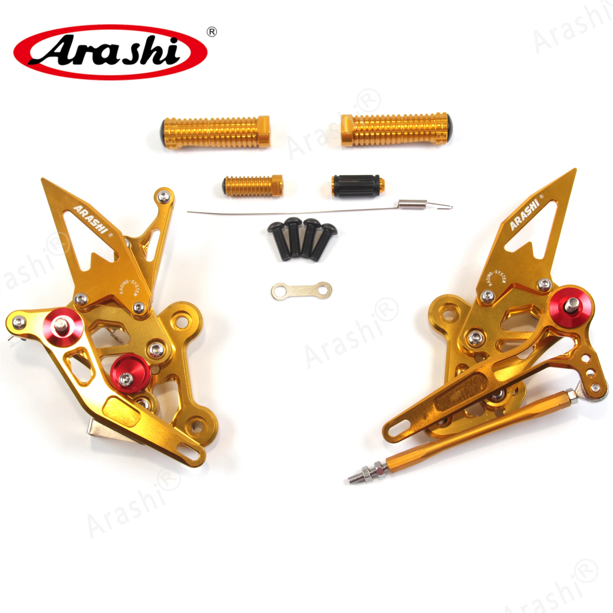 Arashi 1 набор для SUZUKI GSXS750 GSXS 750 GSX-S750 CNC Rider Rearset регулируемые Подножки