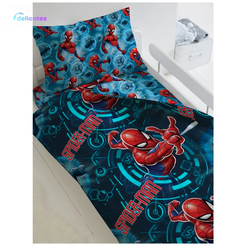КПБ Delicatex1.5 хлопок Человек Паук Neon(70х70) рис. 9041-1/9042-1 Непобедимый