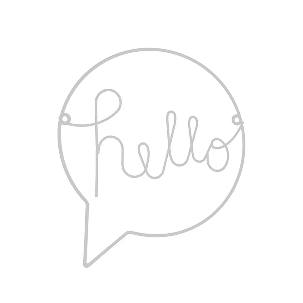 Фон для дома, спальни, двери, окна, подарок, Hello роспись с надписями, настенные украшения, подвесные, скандинавские ремесла, знак приветствия, прихожая, железное искусство