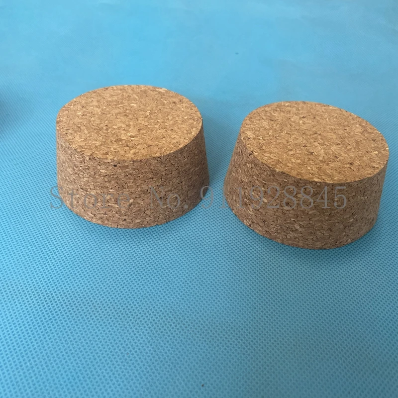 3pcs big size DIA 51mm to 83mm Wood Cork Lab Test Tube Plug Essential Oil Pudding Small Glass Bottle Stopper Lid Customized