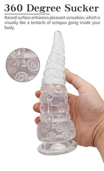 Super Octopus Leg Design Animal Dildo Artificial Sucker Penis Big Dick Butt Anal Plug Tail Adult Masturbator Sex Anus Toy 2