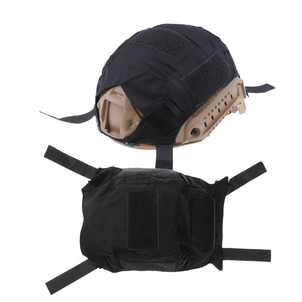 

2 Pcs FAST Camo Helmet Accessories Cover Without Helmets Black
