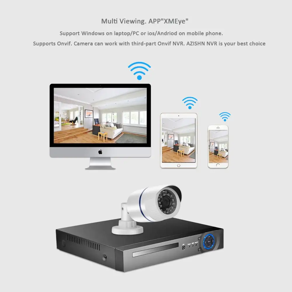 AZISHN H.265AI 5MP 1/2. " SONY IMX335 FULL HD безопасности POE/DC IP камера Аудио IR-CUT наружного onvif видеонаблюдения 2MP/4MP