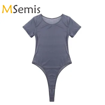 

Women's Sheer Lingerie Swimsuit Transparent Teddy Bodysuit See Through Swimsuit Bikini Thongs Swimwear One Piece Bathing Suit