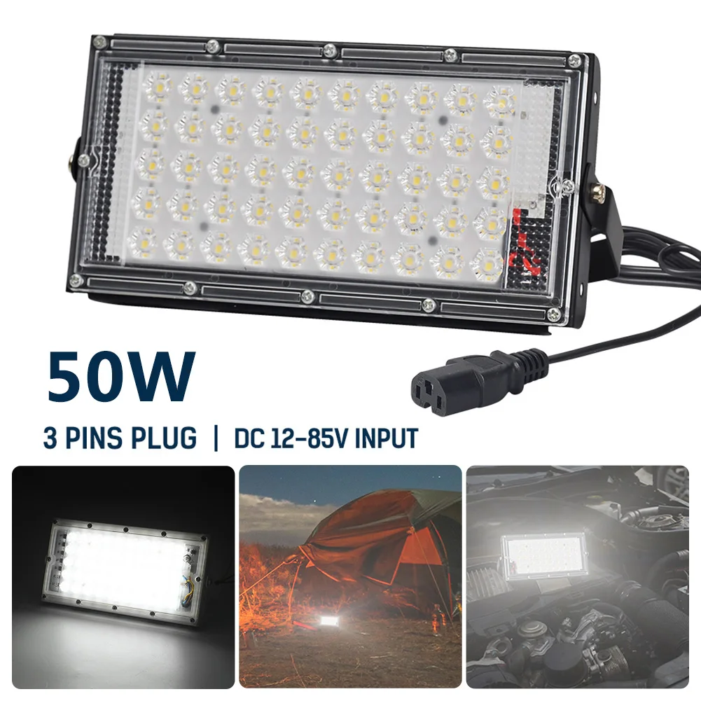 Водонепроницаемый Ip66 5000LM Светодиодный прожектор светильник 50 Вт DC12-85V Точечный светильник на открытом воздухе садовый светильник ing Светодиодный отражатель литой светильник Потолочные Светильник s