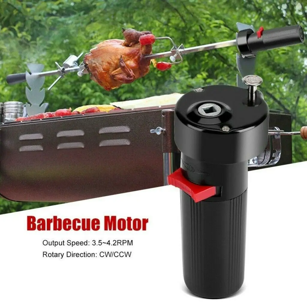 Electric BBQ Rotisserie Grill Roast Rod Spit Universal Kit Motor Meat Skewer barbecue skewers barbecue grill barbecue tongs barbecue tools