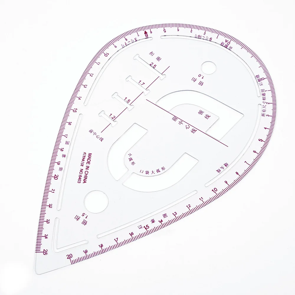 

Hot 7pcs Sewing Ruler Multi Function Drawing Line Straight Sewing Clothing Design