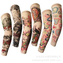 Цветной 3D цифровой печатный солнцестойкий нарукавник с татуировкой тату рукава УФ-защита на руку