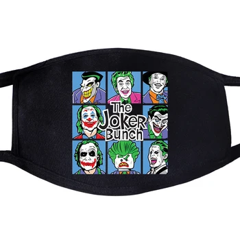 

The Joker Bunch Villain Eric Border Jack Napier Face Masks Unisex Mouth Black Half Anti Dust Anti-bacterial Quarantine Dust Mask