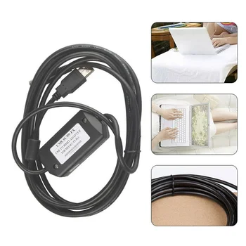 

PLC Programming USB-SC09-FX Cable For Mitsubishi MELSEC USB TO RS422 Adapter 3 Color LED Indicator Communication