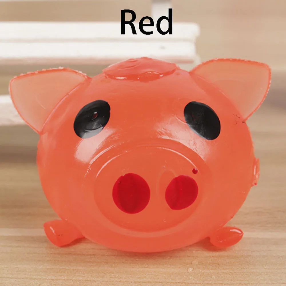 1pc Vent-toy Pig Shape Stress-ball-toys Anti-stress Decompression Splat Kids Toys Smash Various Styles Toy For Children New