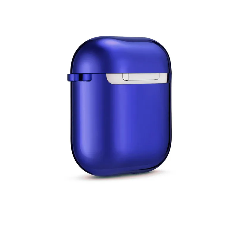 Зарядная коробка металлический наушник чехол для AirPods защитный чехол Аксессуары для кожи для Apple AirPods