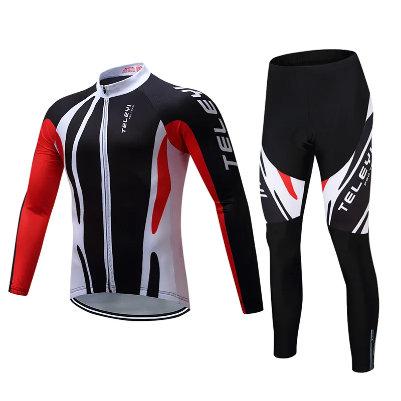 Jersey and Pants 16 Зимние термальные флисовые горные наборы одежды для велосипедистов Мужская одежда для велоспорта наборы велосипедная Джерси Костюм Экипировка для велоспорта Униформа платье - Цвет: Jersey and Pants 16