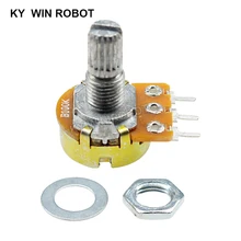 

5pcs WH148 B1K B2K B5K B10K B20K B50K B100K B500K 3Pin 15mm Shaft Amplifier Dual Stereo Potentiometer 1K 2K 5K 10K 50K 100K 500K