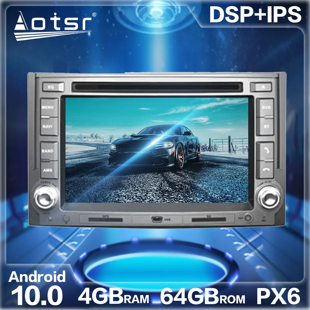 Android 9. 0 4GB + 64GB Автомобильный радиоприемник с навигацией GPS плеер Авто Стерео HD