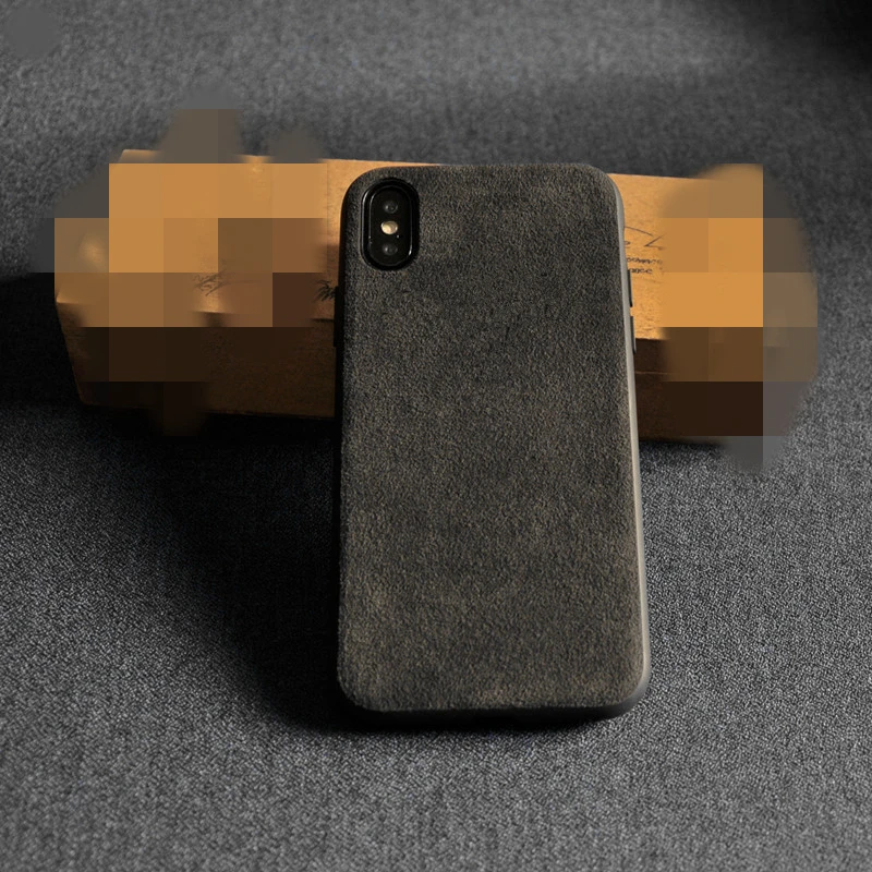 Чехол для iPhone X XS Max XR 11 Pro MAX Итальянская замша как ткань Downy кожаный чехол