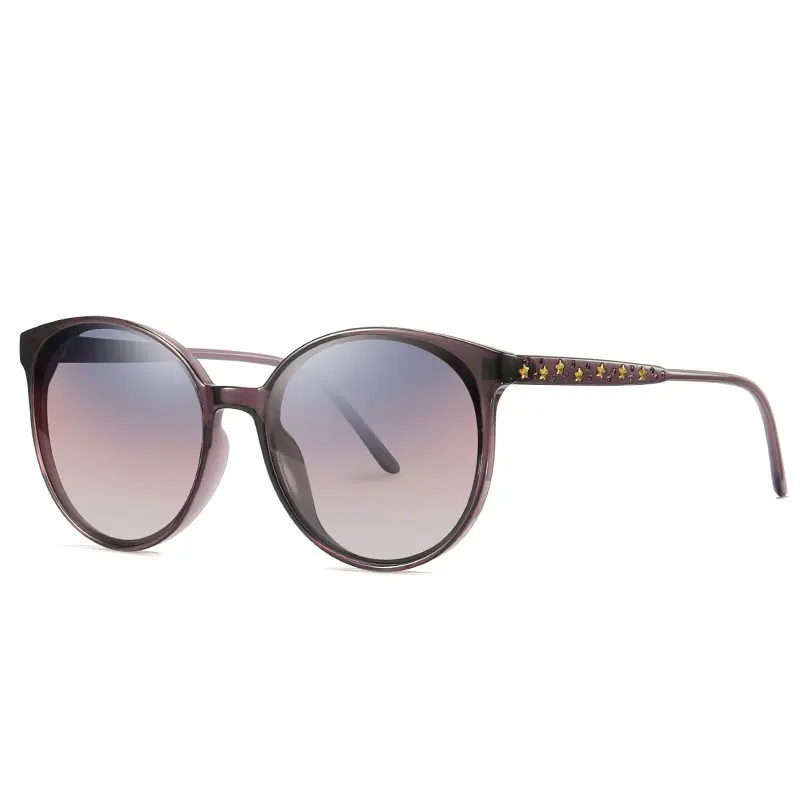 Брендовые дизайнерские солнцезащитные очки "кошачий глаз" для женщин, винтажные металлические светоотражающие очки для женщин, зеркальные ретро женские солнцезащитные очки UV400 - Цвет линз: C4 PURPLE