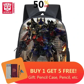 

TRANSFORMERS Children's Backpack Boy Student School Bag Fashion Children's Bag Casual Large Capacity Bag Boys and Girls Backpack