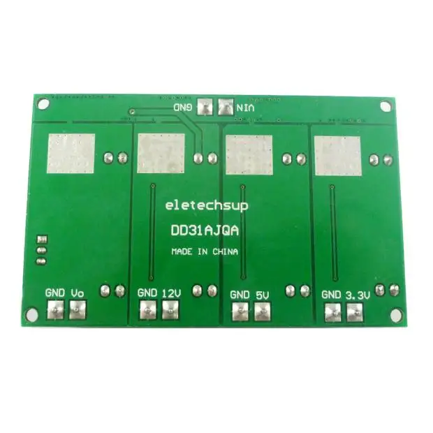 3а многоканальный понижающий модуль питания 3,3 V 5V 12V регулируемый выход DD31AJQA