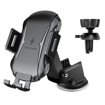

Wireless Phone Charger Car Air Vent Dashboard Mount Suction Cup Mount Chargers Stand For QI-Enabled Phones Free Shipping