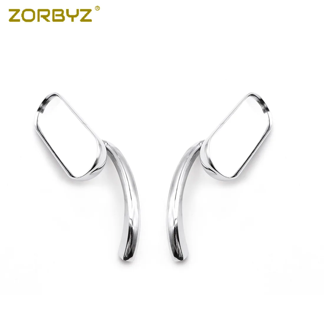 ZORBYZ 1 пара хромированные овальные мотоциклетные мини зеркала для Harley Dyna Softail Sportster