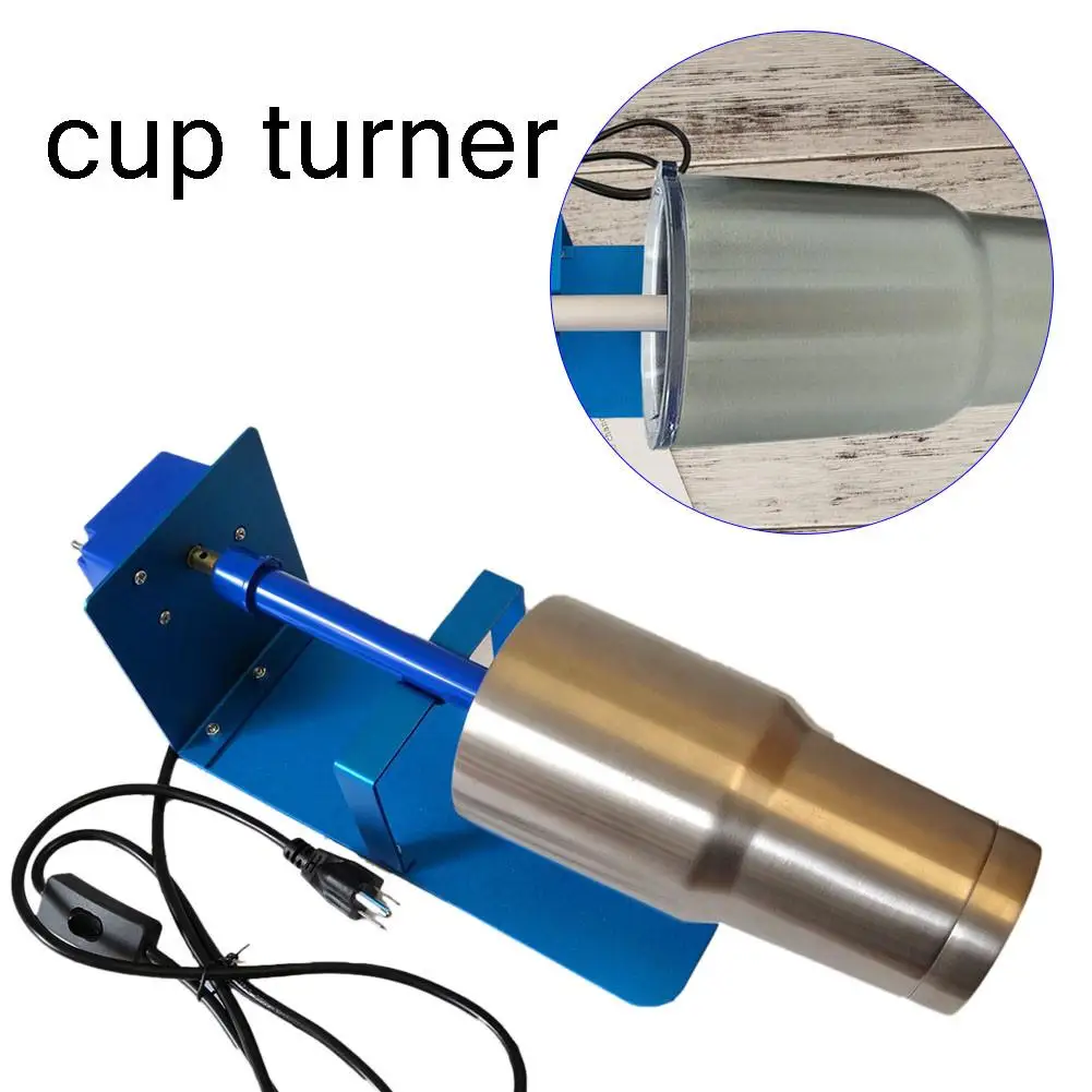 

5RPM Adjustable Mug Cup Turner Spinner DIY Pottery & Ceramics Painted Tools Multi-function Tumbler Cuptisserie Foams Making Tool