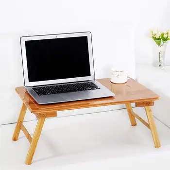 

Portable Folding Bamboo Computer Stand Laptop Desk Notebook Desk Laptop Table For Bed Sofa Bed Tray Picnic Table Studying Table