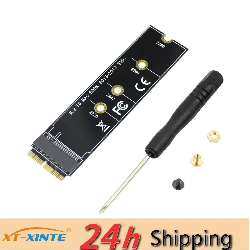 M.2 PCIe AHCI SSD 어댑터 카드, 맥북 에어 2013 2014 2015 2017 A1465 A1466 프로 A1398 A1502 A1419 2230-2280 SSD용