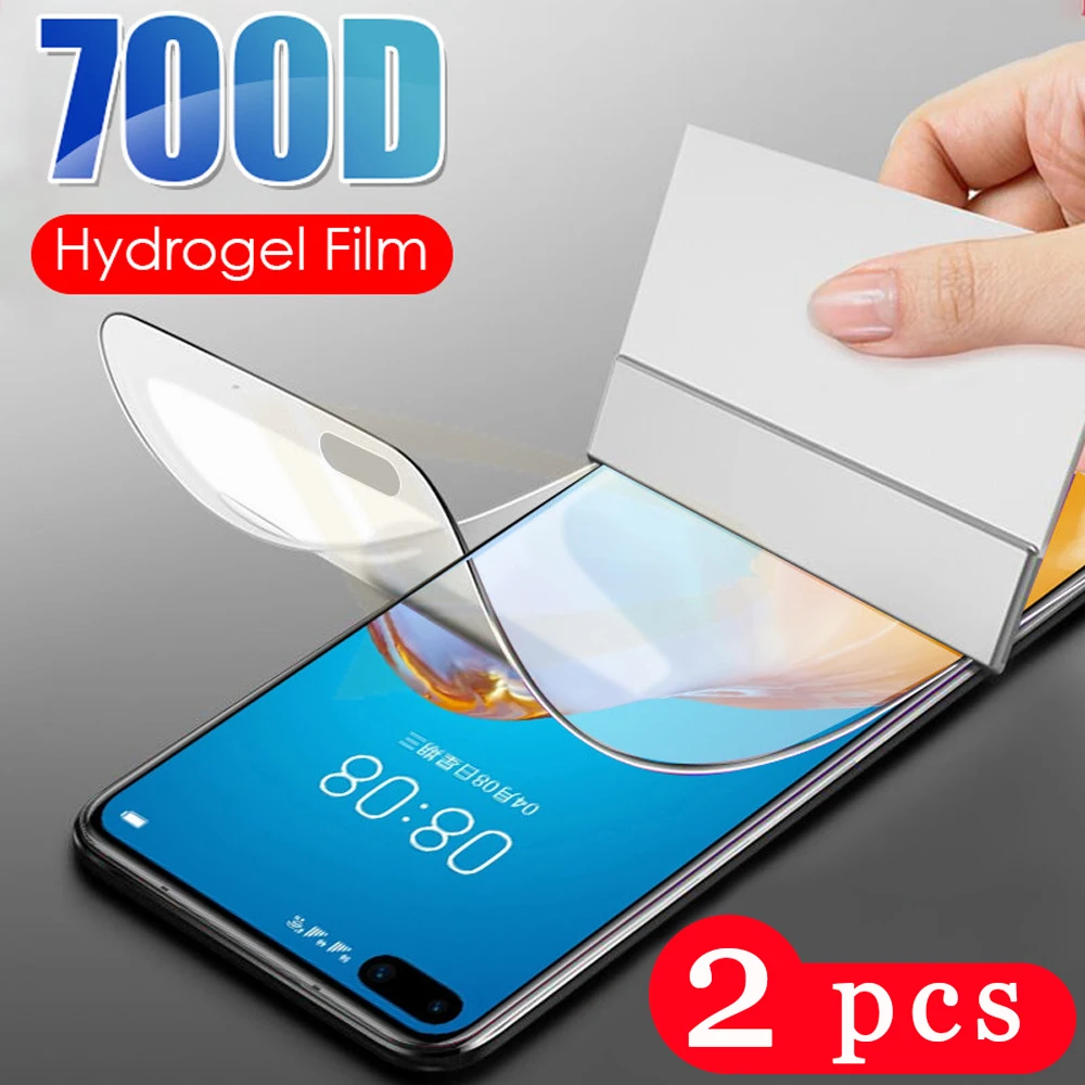 

2 шт Мягкий Полный Чехол для huawei P40 pro plus P40 lite E Гидрогелевая пленка P40 lite Защитная пленка для экрана телефона не стеклянная защитная пленка