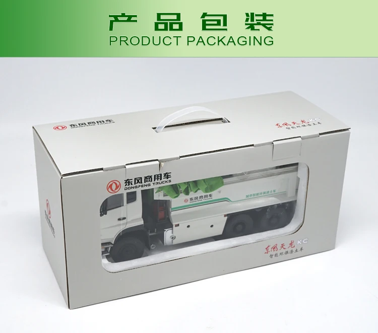 Оригинальные Редкие коллекционные 1:24 Dongfeng Tianlong шлак грузовик самосвал литая модель для коллекции