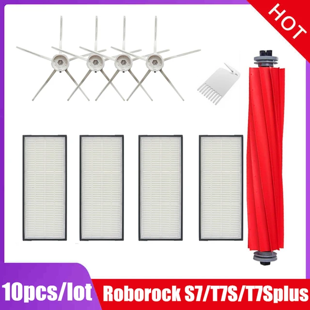 Main Brush Hepa Filter Mop Pad For Xiaomi Roborock S7 S70 S7Max T7S T7S Plus Vacuum Cleaner spare Parts Roborock S7 Accessories Set06