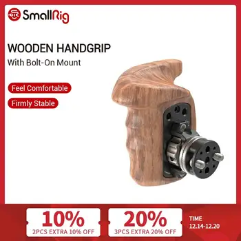 SmallRig Wooden Handle Grip Right Side Quick Release Handle with Arri Rosette Bolt-On Mount For Universal Camera Hand Grip -2083 camvate aluminum rosette leather handle grip for style rosette one pair black c1446 camera photography accessories