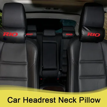 

PU Leather Auto Car Neck Pillow for KIA RIO Car Pillows Neck Rest Seat Headrest Cushion Pad Automobiles Accessories